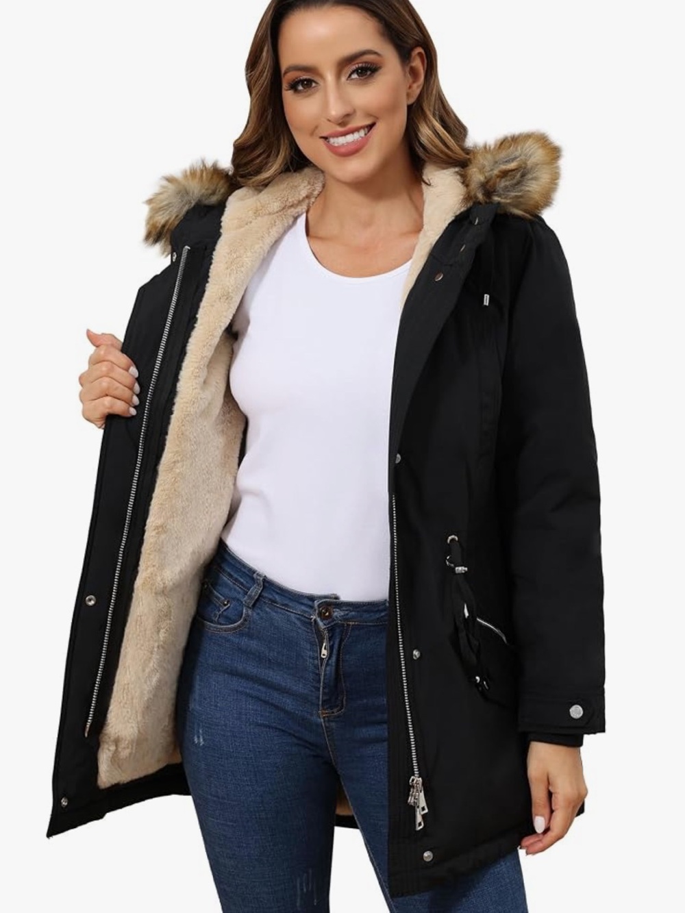 NWT Royal Matrix Parka Sherpa Lined Jacket 18